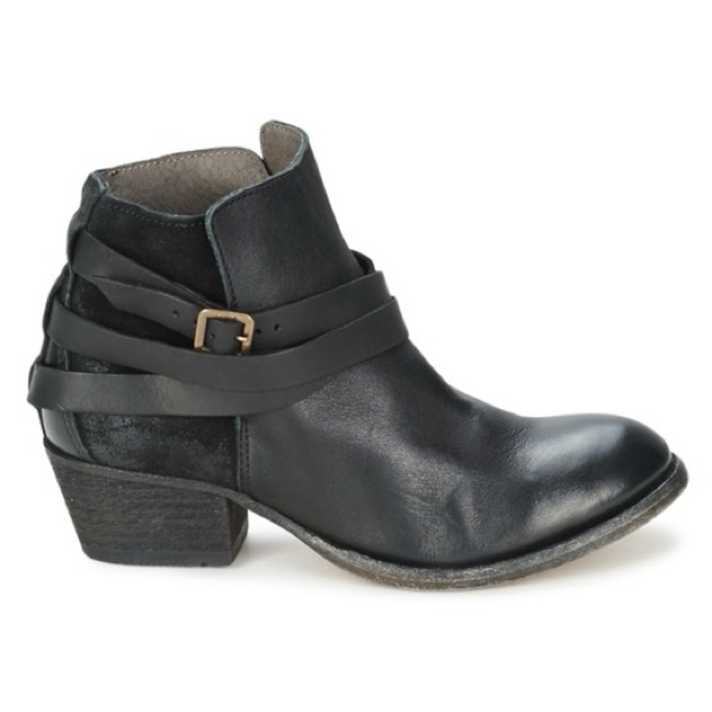 Hudson London Horrigan Calf Jet Black Ankle Boots